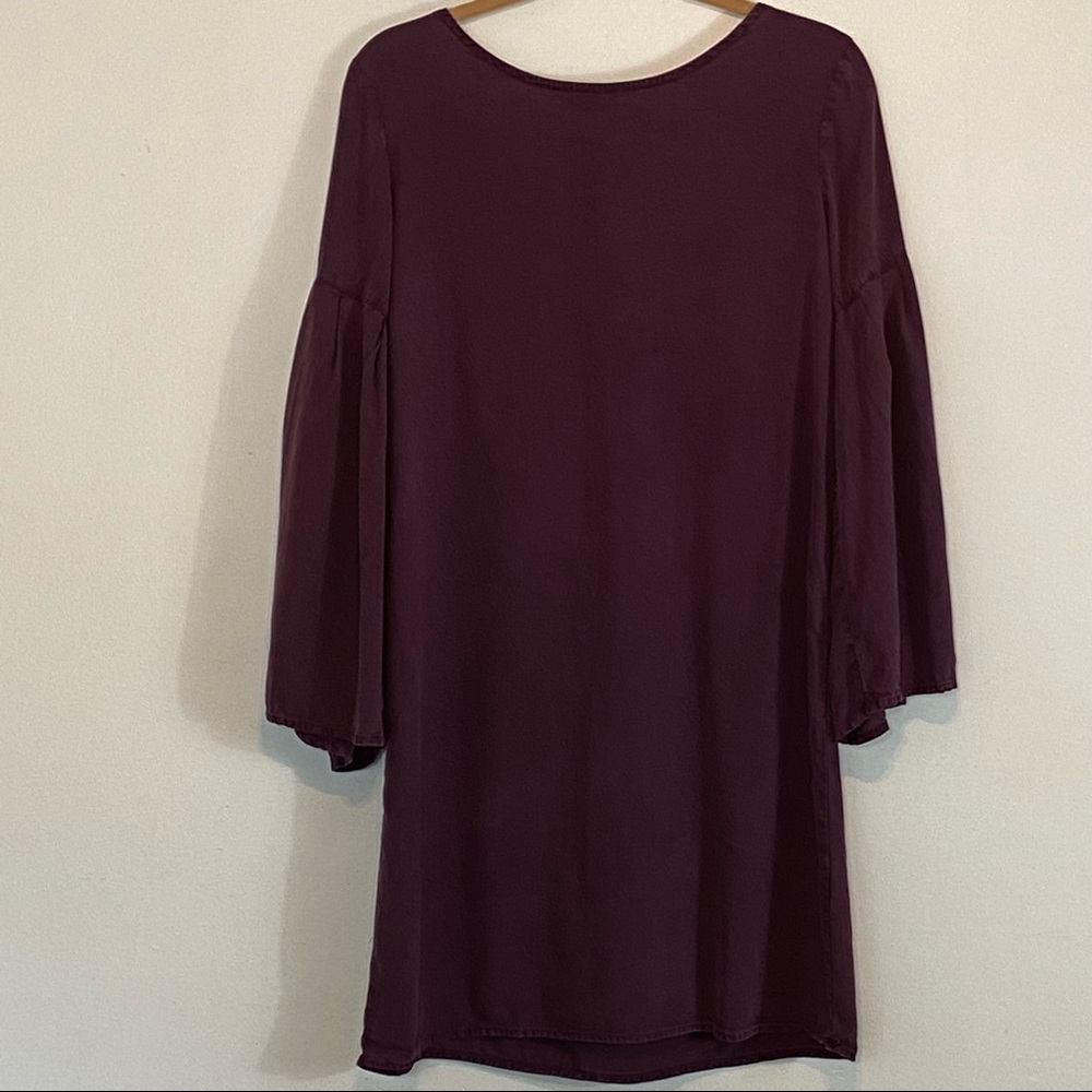 Cloth & Stone by Anthropology Bell Sleeve Open Back Mini size Small - Picture 2 of 14